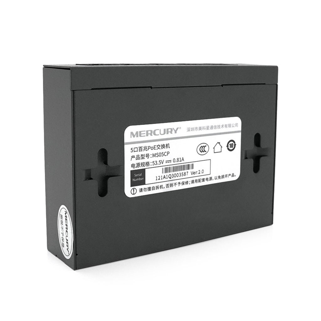 Коммутатор POE 48V Mercury MS05CP 4 портов POE+1 порт Ethernet (Uplink ) 10/100 Мбит/сек, БП в комплекте + переходник - № 6 Коммутатор POE 48V Mercury MS05CP 4 портов POE+1 порт Ethernet (Uplink ) 10/100 Мбит/сек, БП в комплекте + переходник - № 6