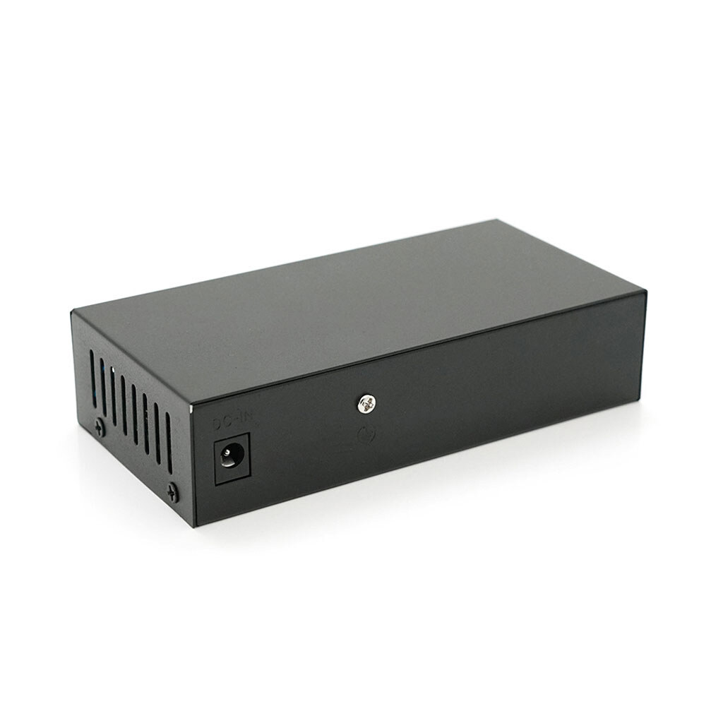 Комутатор POE 48V з 4 портами POE 100Мбіт + 2 порт Ethernet (UP-Link) 100Мбіт, корпус - метал, Black, БП у комплекті, Q18 - № 3 Комутатор POE 48V з 4 портами POE 100Мбіт + 2 порт Ethernet (UP-Link) 100Мбіт, корпус - метал, Black, БП у комплекті, Q18 - № 3