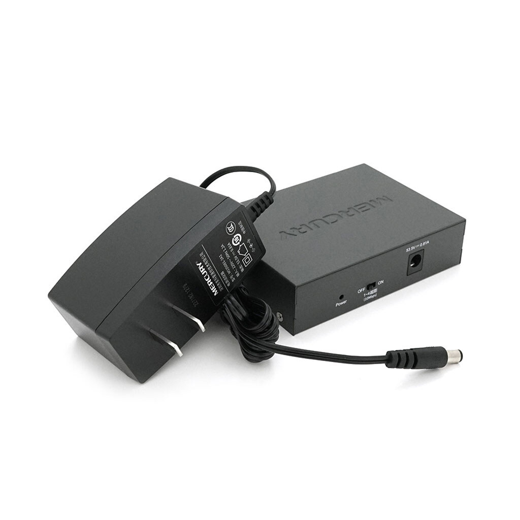 Комутатор POE Mercury MS06CP з 4 портами POE+ 2 порти UP-Link 100Мбіт, БП в комплекті, Q20 - № 3 Комутатор POE Mercury MS06CP з 4 портами POE+ 2 порти UP-Link 100Мбіт, БП в комплекті, Q20 - № 3