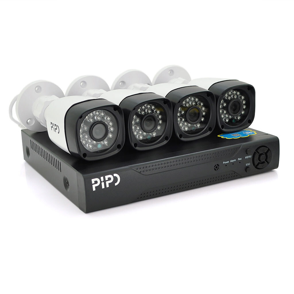 Комплект видеонаблюдения Outdoor 016-4-5MP Pipo (4 уличных камеры, кабеля, блок питания, видеорегистратор APP-Xmeye) - № 1 Комплект видеонаблюдения Outdoor 016-4-5MP Pipo (4 уличных камеры, кабеля, блок питания, видеорегистратор APP-Xmeye) - № 1