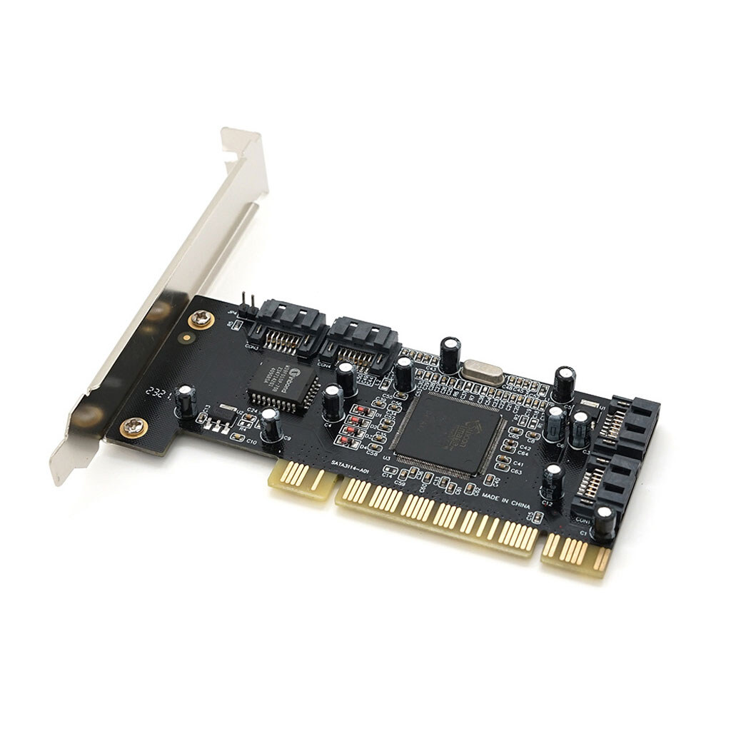 Контроллер PCI=>SATA 2.0, SIL3114, 1.5Gb/s, 4 порта внутренних, RAID, + кабель SATA, BOX - № 2 Контроллер PCI=>SATA 2.0, SIL3114, 1.5Gb/s, 4 порта внутренних, RAID, + кабель SATA, BOX - № 2