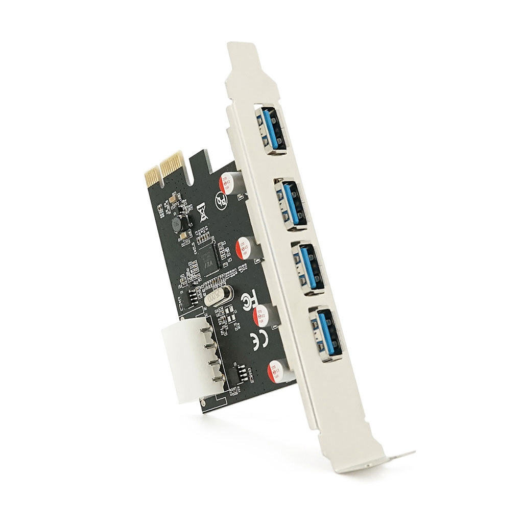Контролер PCI-Е=>USB 3.0, 4 порти, 5Gbps, BOX - № 1 Контролер PCI-Е=>USB 3.0, 4 порти, 5Gbps, BOX - № 1