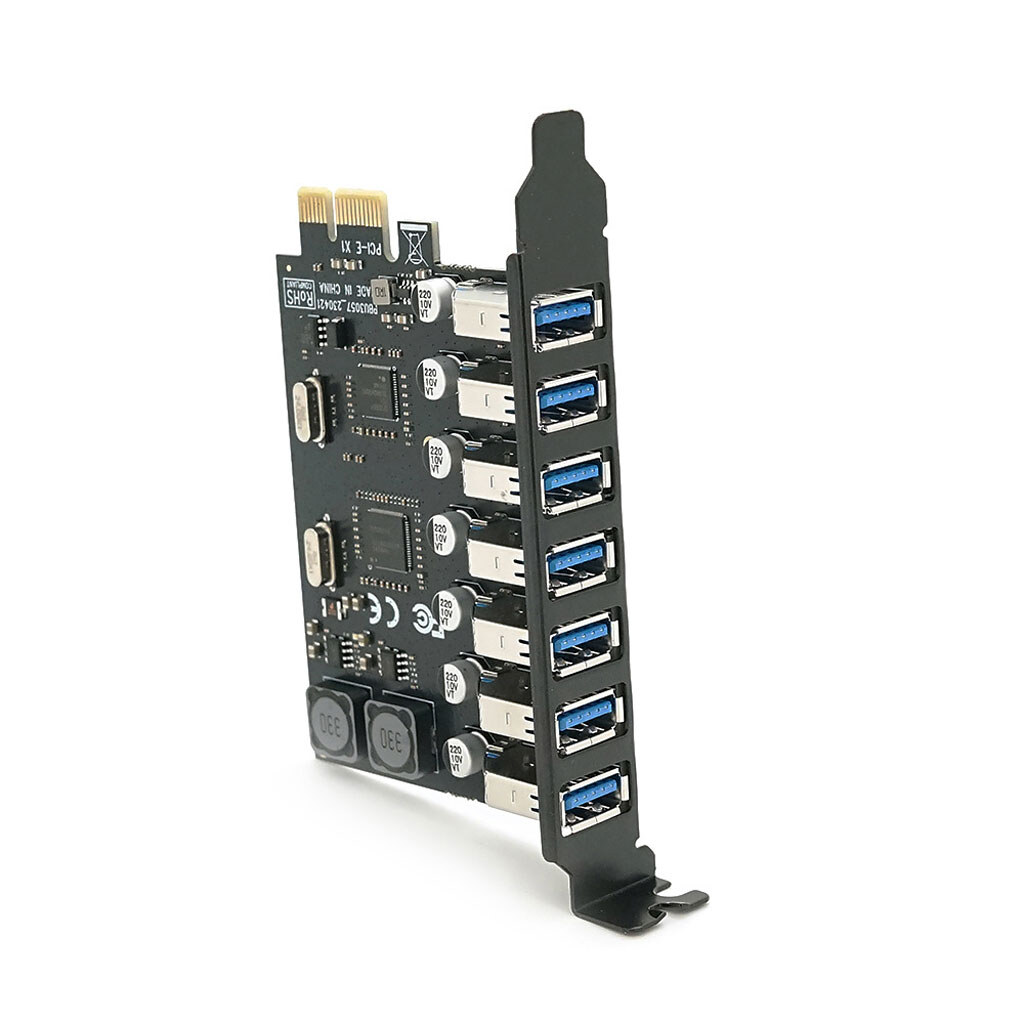 Контролер PCI-Е => USB 3.0, 7 портів, 5Gbps, BOX - № 1 Контролер PCI-Е => USB 3.0, 7 портів, 5Gbps, BOX - № 1