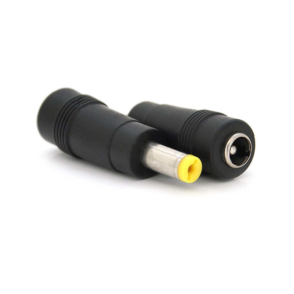Перехідник DC 5.5x2.1mm (мама) - 5.5х1.7mm (тато) Yellow - № 1 Перехідник DC 5.5x2.1mm (мама) - 5.5х1.7mm (тато) Yellow - № 1