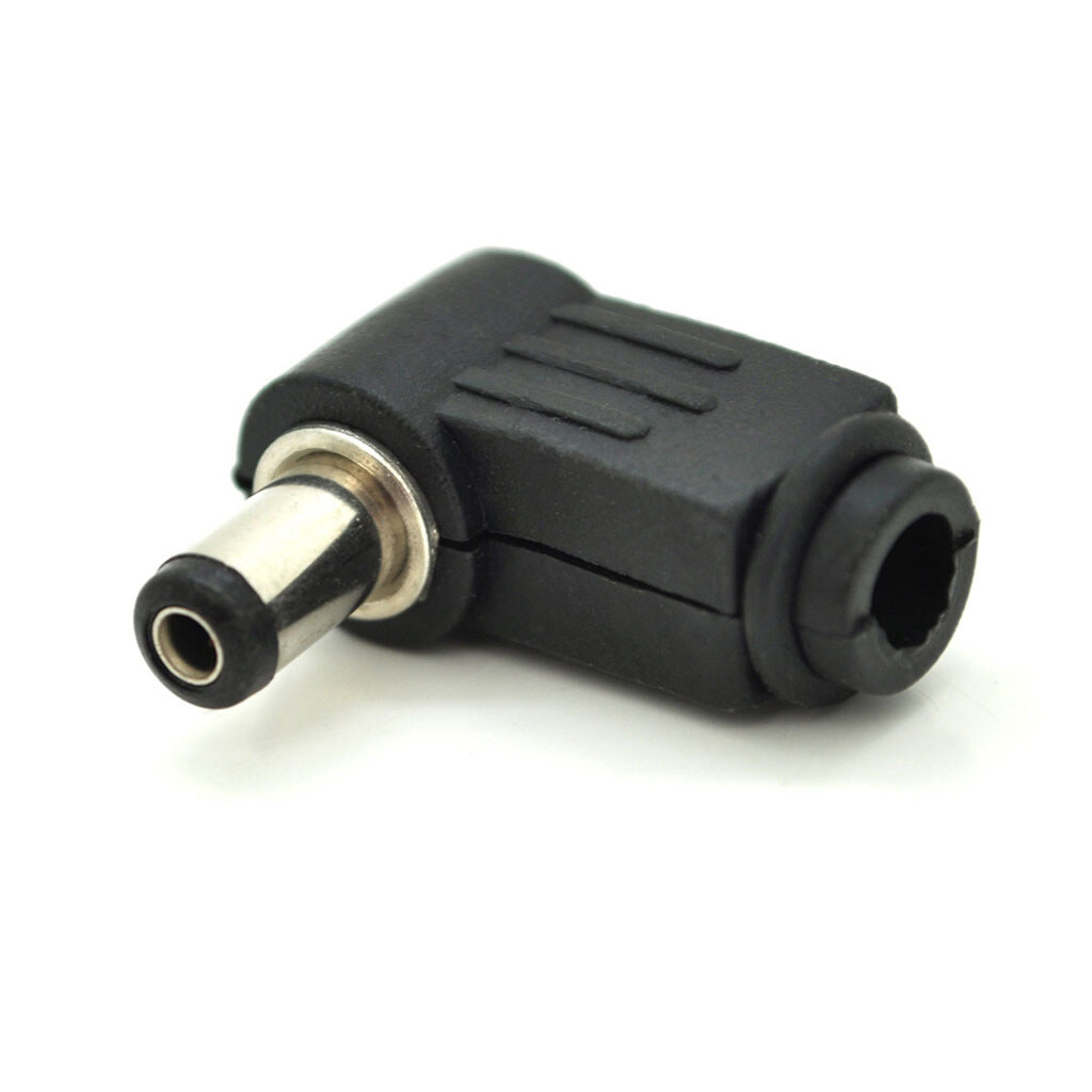 Переходник DC 5.5x2.1mm(папа) под пайку, штекер 90° - № 1 Переходник DC 5.5x2.1mm(папа) под пайку, штекер 90° - № 1