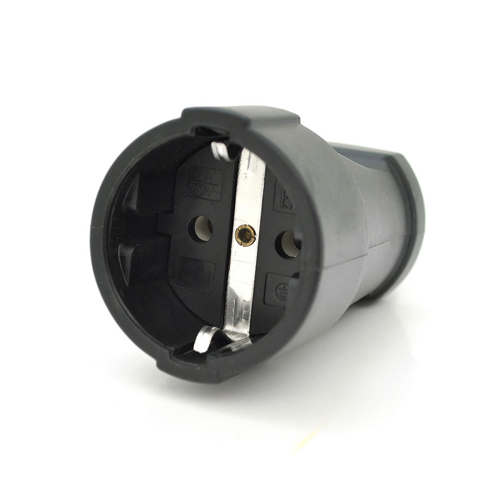 Штепсельное гнездо пластиковое с заземлением, 16A 250V OA1020, Q15 - № 2 Штепсельное гнездо пластиковое с заземлением, 16A 250V OA1020, Q15 - № 2