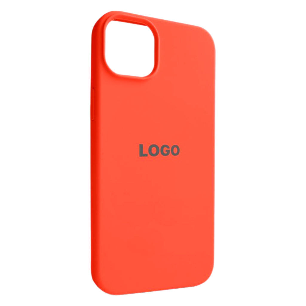 Чехол (накладка) Apple iPhone 14 Plus, Original Soft Case, Оранжевый - № 1 Чехол (накладка) Apple iPhone 14 Plus, Original Soft Case, Оранжевый - № 1