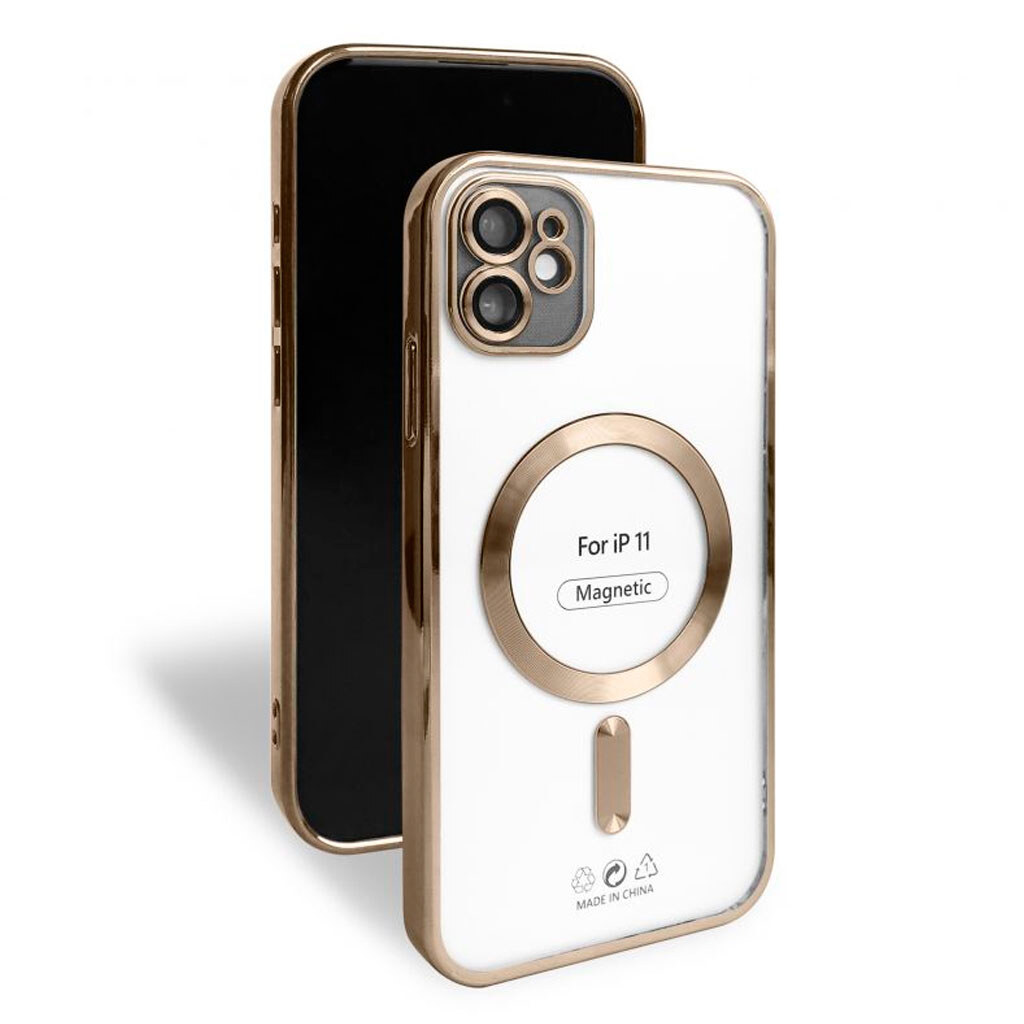 Чохол (накладка) Apple iPhone 11, Metallic Full Camera, MagSafe, Коричневий - № 2 Чохол (накладка) Apple iPhone 11, Metallic Full Camera, MagSafe, Коричневий - № 2