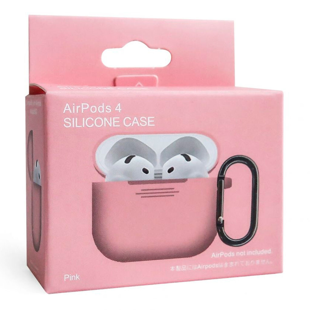 Чехол (накладка) Apple AirPods 4, Silicone Classic Case, Розовый - № 5 Чехол (накладка) Apple AirPods 4, Silicone Classic Case, Розовый - № 5
