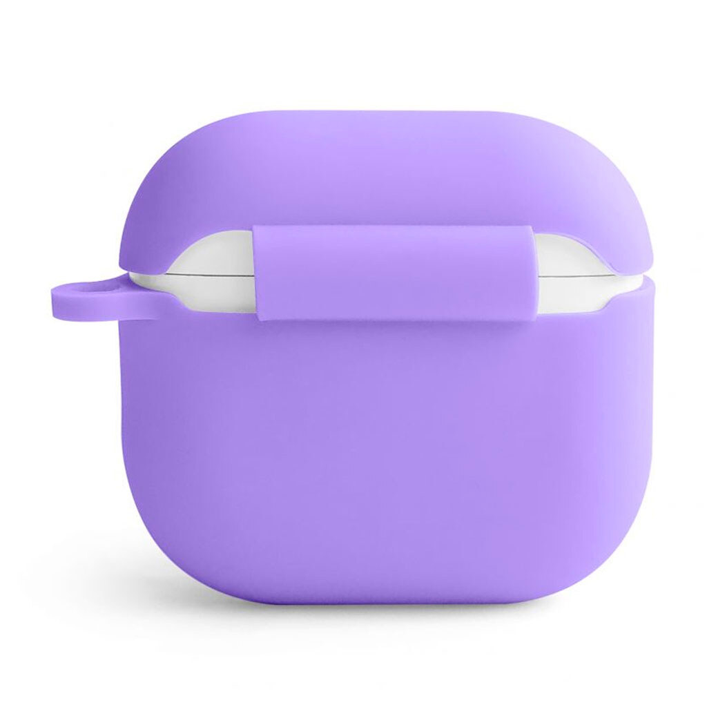 Чехол (накладка) Apple AirPods 4, Silicone Classic Case, Violet, Сиреневый - № 3 Чехол (накладка) Apple AirPods 4, Silicone Classic Case, Violet, Сиреневый - № 3