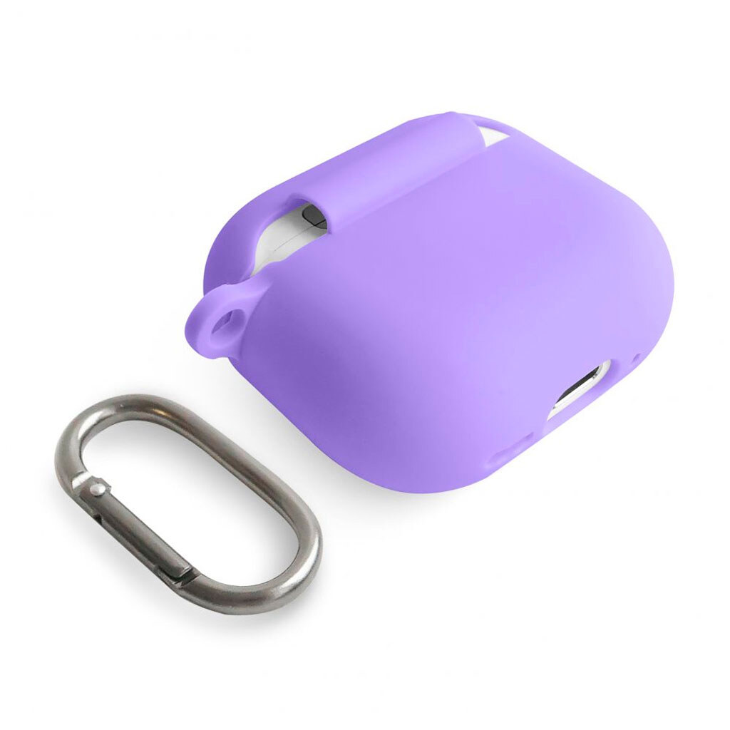 Чехол (накладка) Apple AirPods 4, Silicone Classic Case, Violet, Сиреневый - № 4 Чехол (накладка) Apple AirPods 4, Silicone Classic Case, Violet, Сиреневый - № 4