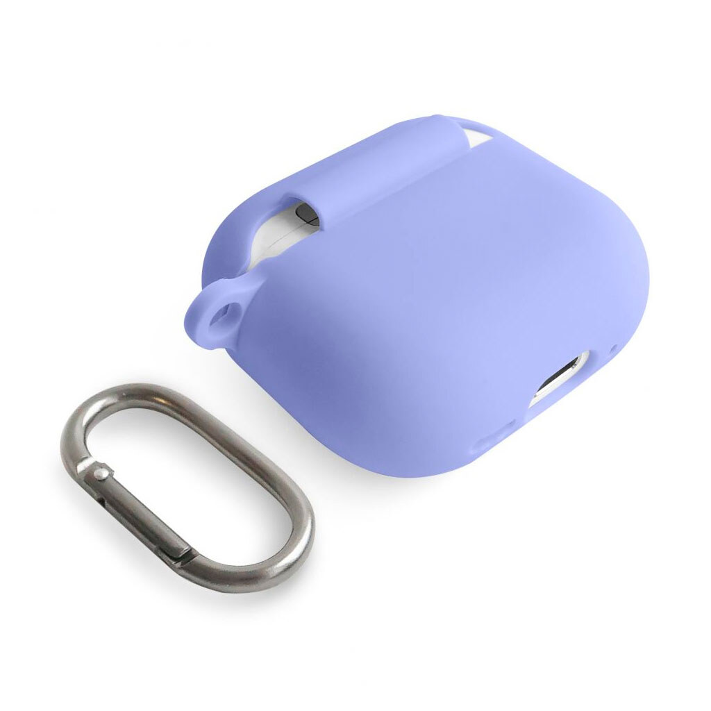 Чохол (накладка) Apple AirPods 4, Silicone Classic Case, Фіолетовий - № 4 Чохол (накладка) Apple AirPods 4, Silicone Classic Case, Фіолетовий - № 4