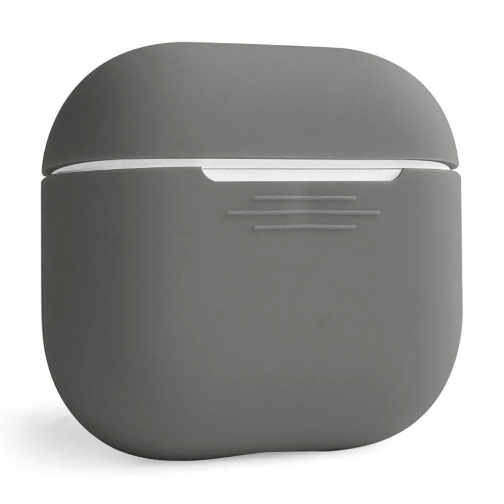 Чехол (накладка) Apple AirPods 4, Silicone Classic Case, Lavender Grey, Серый - № 2 Чехол (накладка) Apple AirPods 4, Silicone Classic Case, Lavender Grey, Серый - № 2