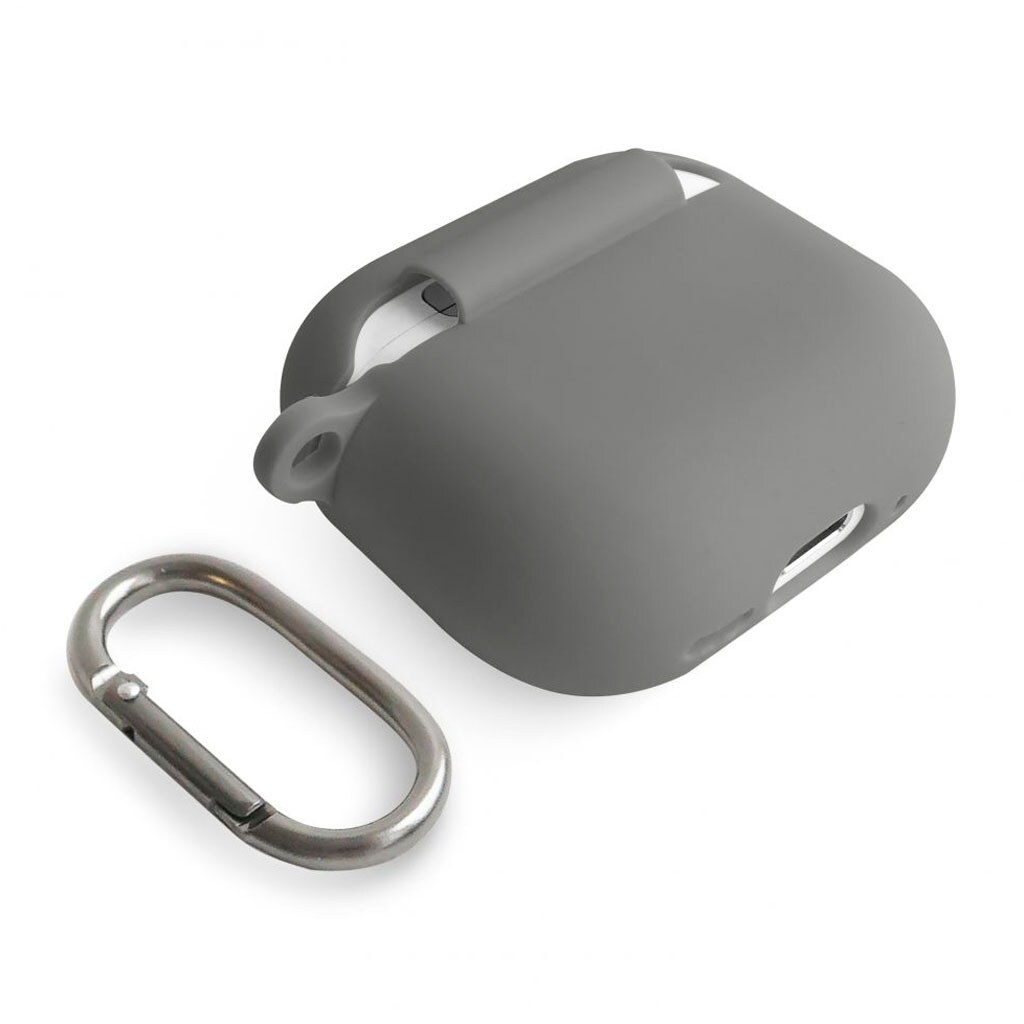 Чехол (накладка) Apple AirPods 4, Silicone Classic Case, Lavender Grey, Серый - № 4 Чехол (накладка) Apple AirPods 4, Silicone Classic Case, Lavender Grey, Серый - № 4