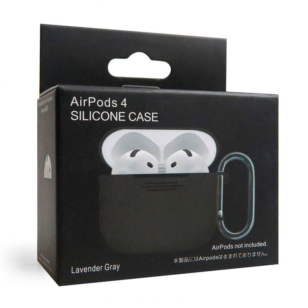 Чехол (накладка) Apple AirPods 4, Silicone Classic Case, Lavender Grey, Серый - № 5 Чехол (накладка) Apple AirPods 4, Silicone Classic Case, Lavender Grey, Серый - № 5