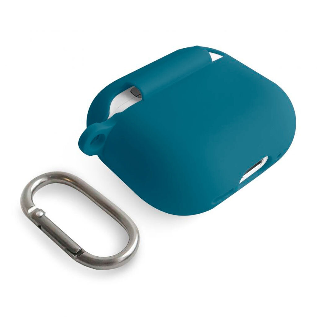 Чехол (накладка) Apple AirPods 4, Silicone Classic Case, Pacific Green, Зеленый - № 4 Чехол (накладка) Apple AirPods 4, Silicone Classic Case, Pacific Green, Зеленый - № 4