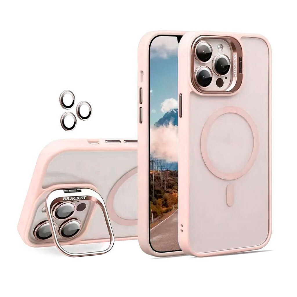 Чехол (накладка) Apple iPhone 12 Pro, Bracket, MagSafe, Розовый - № 5 Чехол (накладка) Apple iPhone 12 Pro, Bracket, MagSafe, Розовый - № 5
