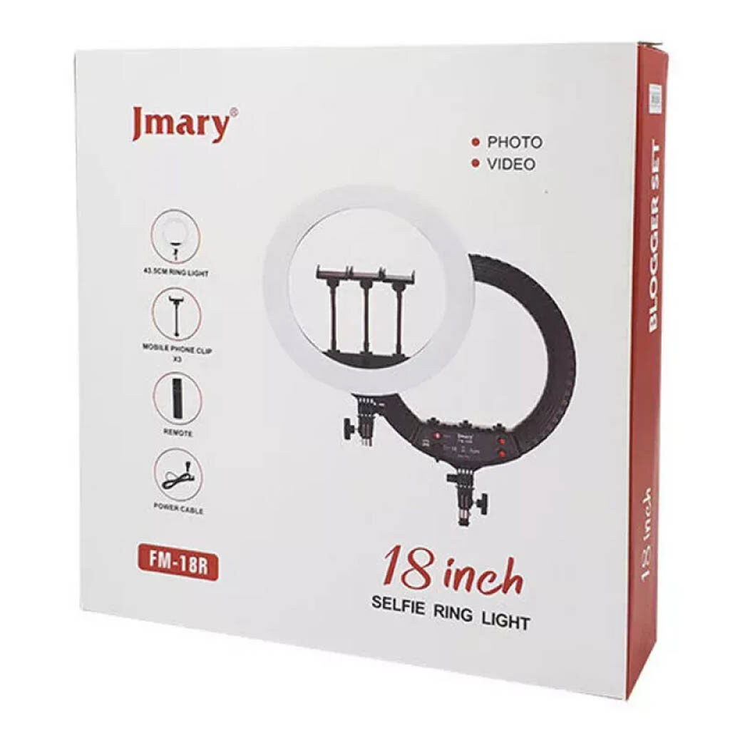 Кільцева лампа Jmary FM-18R, Чорний - № 4 Кільцева лампа Jmary FM-18R, Чорний - № 4