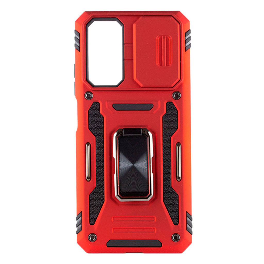 Чехол (накладка) Xiaomi Poco C81 / Redmi A7 Pro, Epik Camshield Army Ring, Красный - № 1 Чехол (накладка) Xiaomi Poco C81 / Redmi A7 Pro, Epik Camshield Army Ring, Красный - № 1
