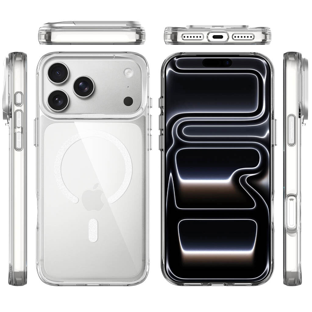 Чохол (накладка) Apple iPhone 17 Pro Max / iPhone 18 Pro Max, Space Apex, MagSafe, Срібний - № 4 Чохол (накладка) Apple iPhone 17 Pro Max / iPhone 18 Pro Max, Space Apex, MagSafe, Срібний - № 4