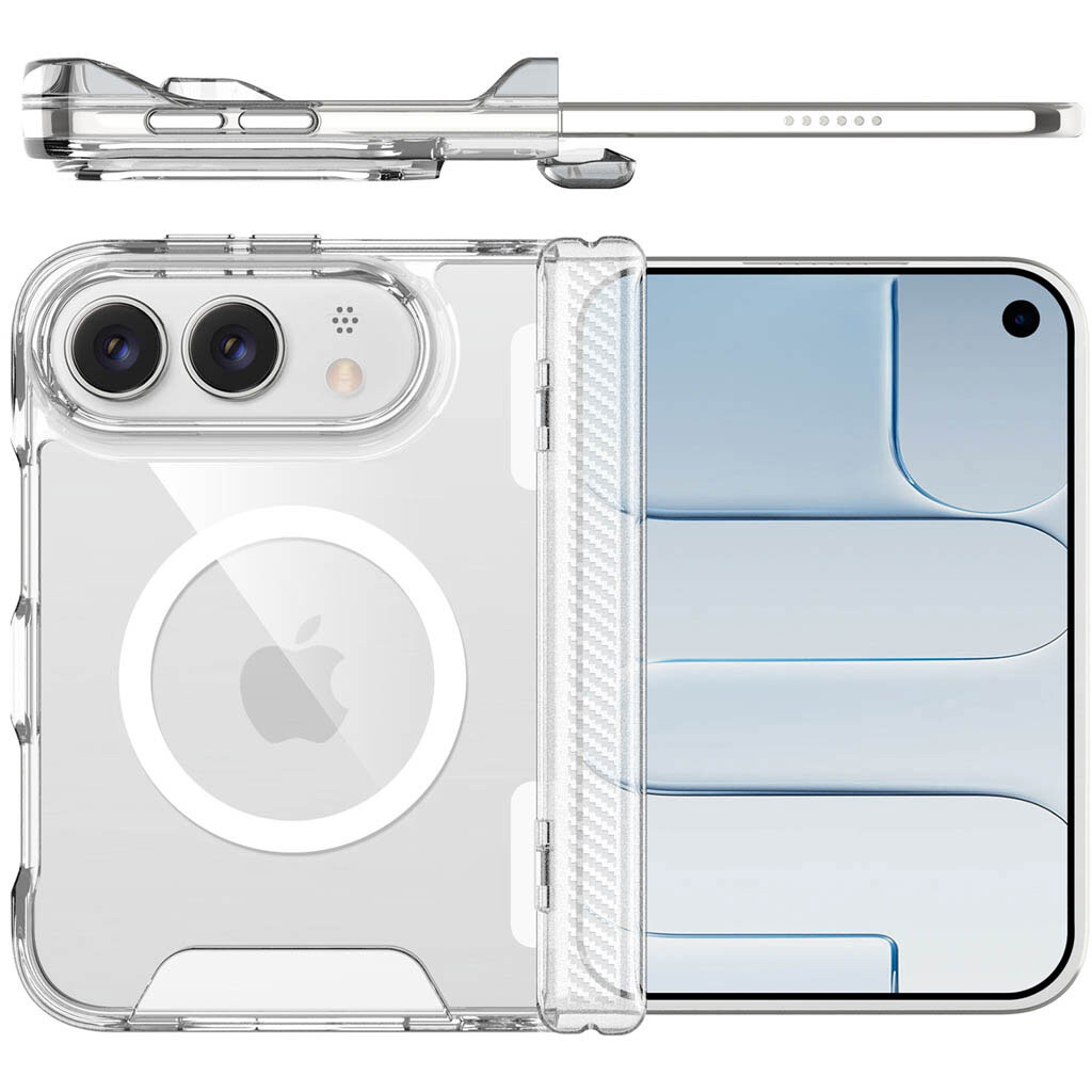 Чехол (накладка) Apple iPhone Duo, Space, MagSafe, Прозрачный - № 6 Чехол (накладка) Apple iPhone Duo, Space, MagSafe, Прозрачный - № 6