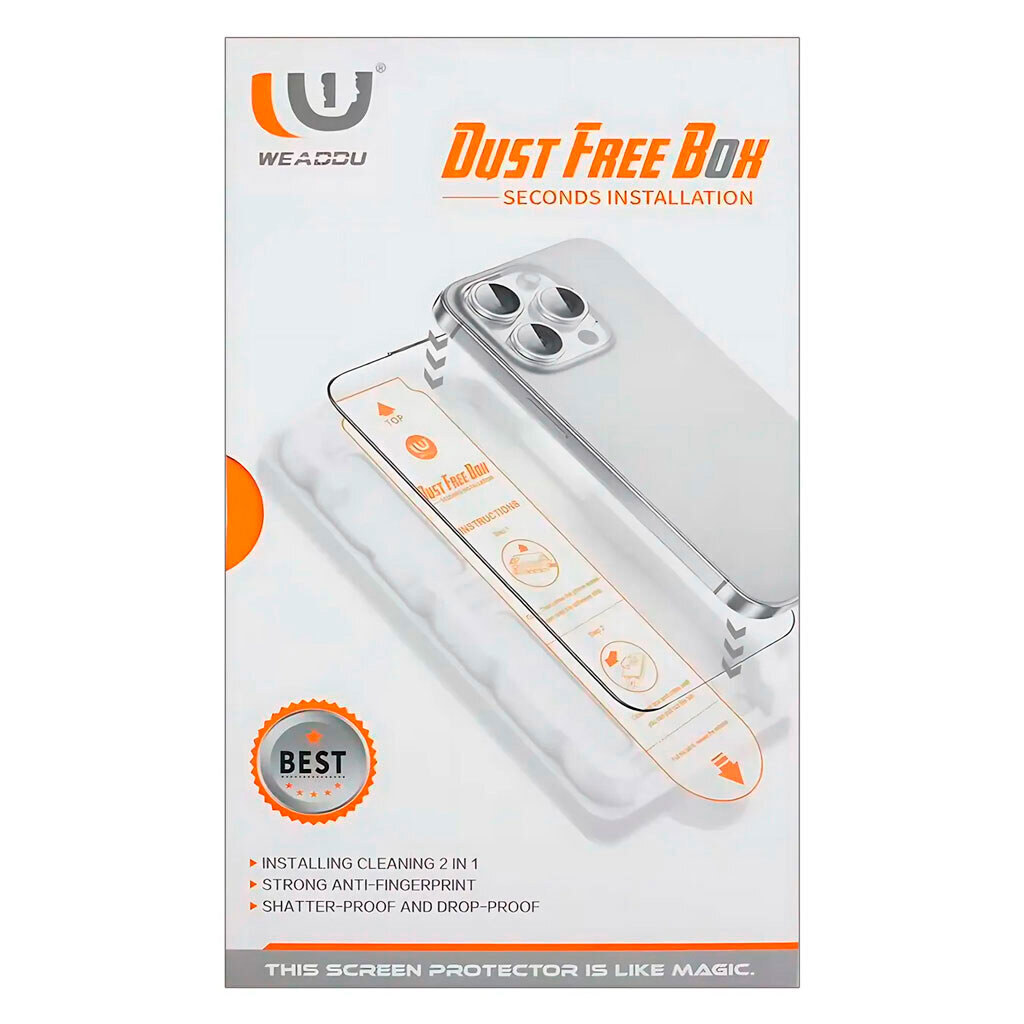 Защитное стекло Apple iPhone 17 Pro, WEADDU Magic Box, Черный - № 1 Защитное стекло Apple iPhone 17 Pro, WEADDU Magic Box, Черный - № 1