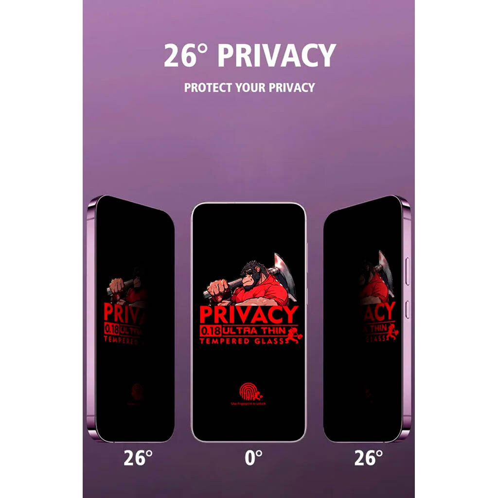 Захисне скло Samsung S928 Galaxy S24 Ultra, WEADDU Ultra-Thin, Антишпигун, Чорний - № 4 Захисне скло Samsung S928 Galaxy S24 Ultra, WEADDU Ultra-Thin, Антишпигун, Чорний - № 4