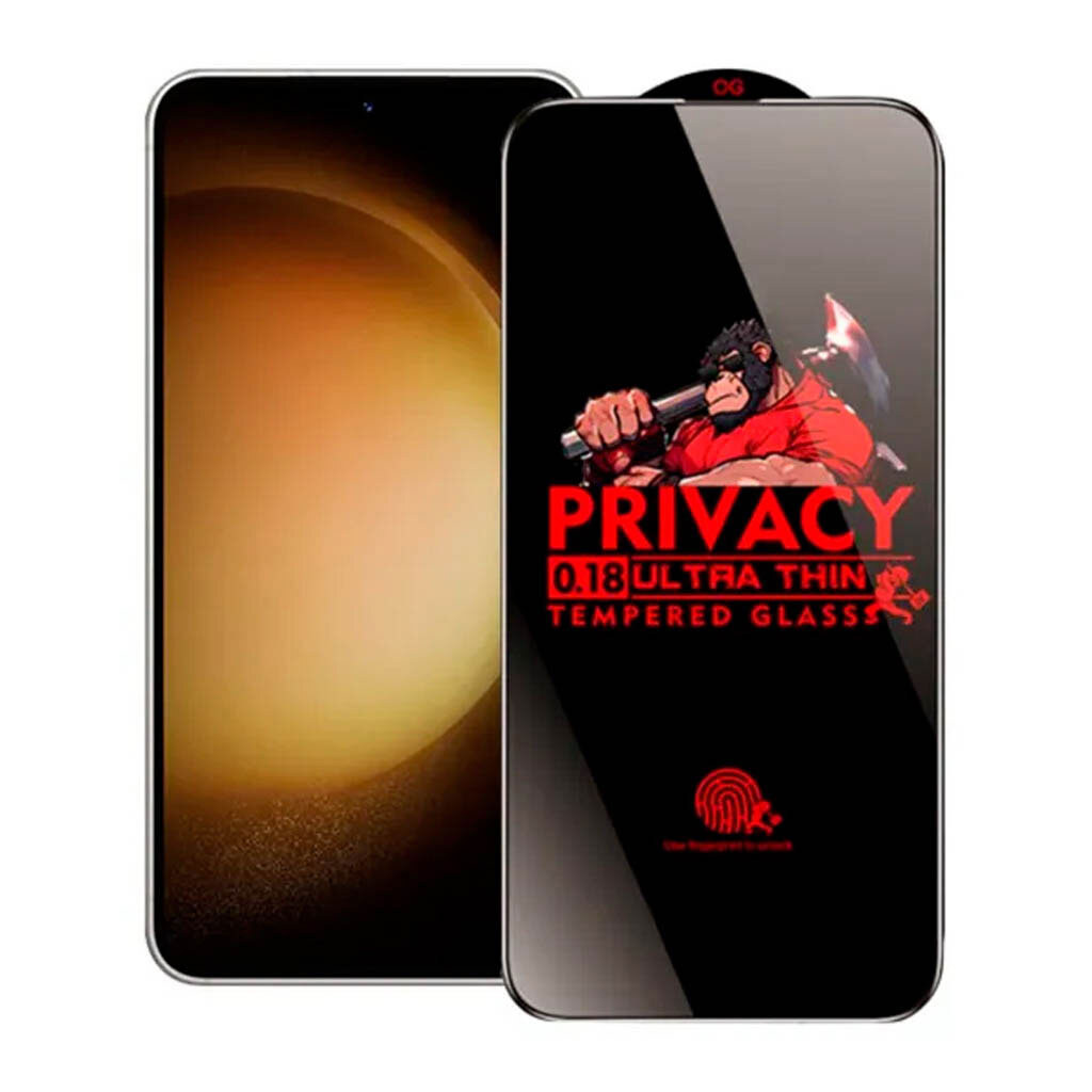 Защитное стекло Samsung Galaxy S26 Plus, WEADDU Ultra-Thin, Антишпион, Черный - № 2 Защитное стекло Samsung Galaxy S26 Plus, WEADDU Ultra-Thin, Антишпион, Черный - № 2
