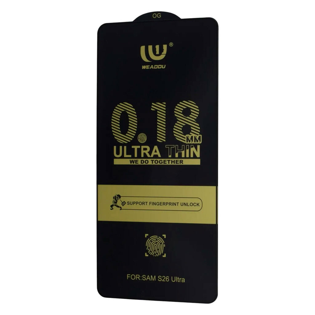 Захисне скло Samsung Galaxy S26 Ultra, WEADDU Ultra-Thin, Чорний - № 1 Захисне скло Samsung Galaxy S26 Ultra, WEADDU Ultra-Thin, Чорний - № 1