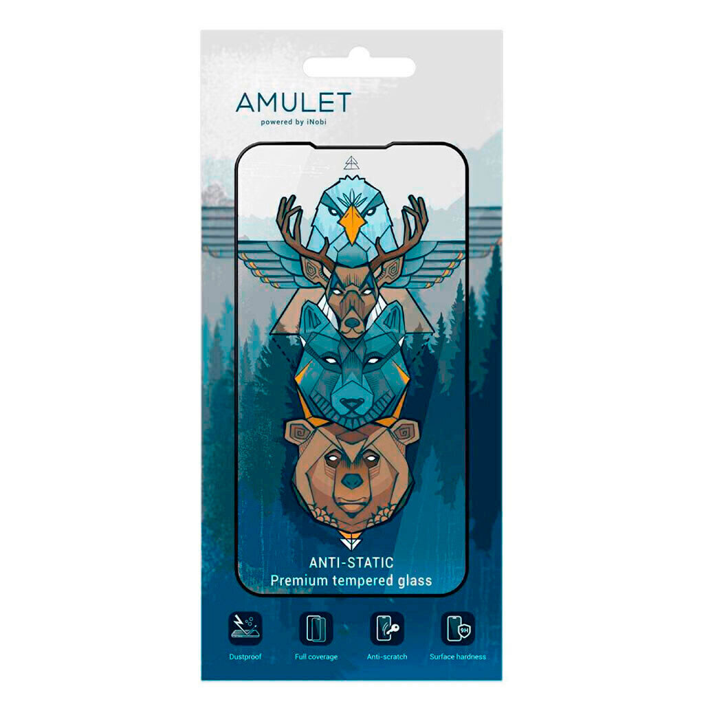 Захисне скло Xiaomi 14T / 14T Pro, AMULET HD Antistatic, 2.5D, Чорний - № 1 Захисне скло Xiaomi 14T / 14T Pro, AMULET HD Antistatic, 2.5D, Чорний - № 1