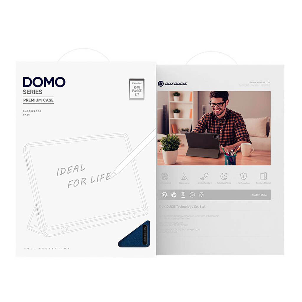 Чохол (книжка) Xiaomi POCO Pad C1 / Redmi Pad 2 9.7, Dux Ducis Domo, Синій - № 6 Чохол (книжка) Xiaomi POCO Pad C1 / Redmi Pad 2 9.7, Dux Ducis Domo, Синій - № 6