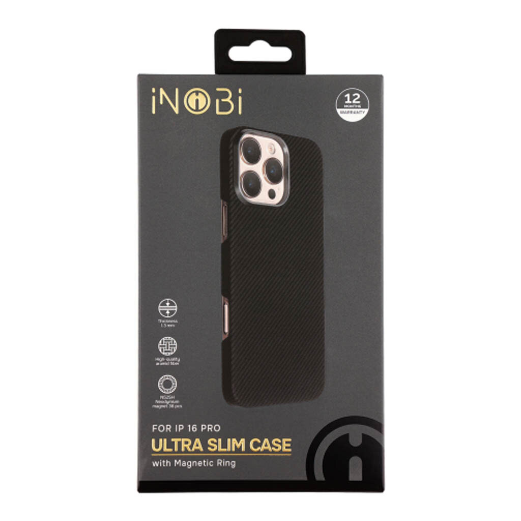 Чехол (накладка) Apple iPhone 16 Pro, INobi Ultra Slim, MagSafe, Черный - № 11 Чехол (накладка) Apple iPhone 16 Pro, INobi Ultra Slim, MagSafe, Черный - № 11