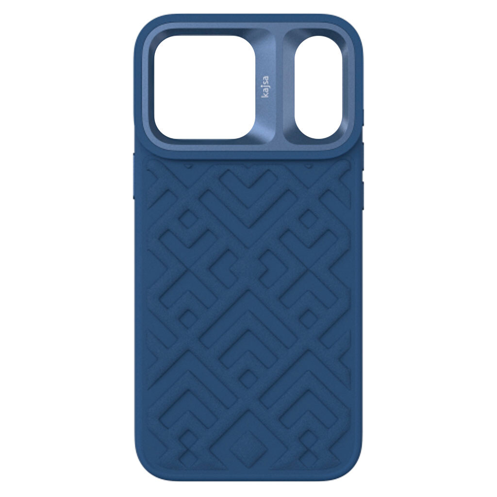 Чехол (накладка) Apple iPhone 18 Pro Max, Kajsa Briquette Rhombus, MagSafe, Steel Blue, Синий - № 1 Чехол (накладка) Apple iPhone 18 Pro Max, Kajsa Briquette Rhombus, MagSafe, Steel Blue, Синий - № 1