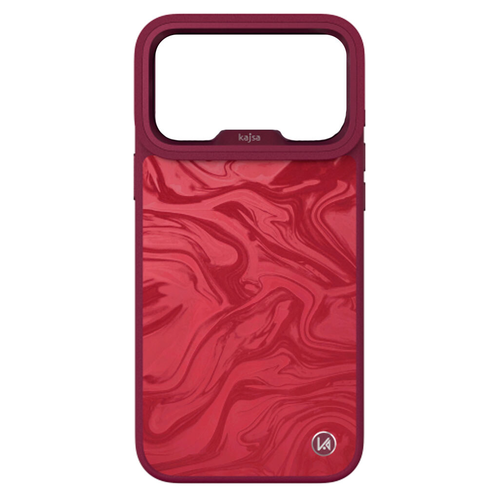 Чохол (накладка) Apple iPhone 18 Pro, Kajsa Glamorous Fluid Art, MagSafe, Вишневий - № 1 Чохол (накладка) Apple iPhone 18 Pro, Kajsa Glamorous Fluid Art, MagSafe, Вишневий - № 1