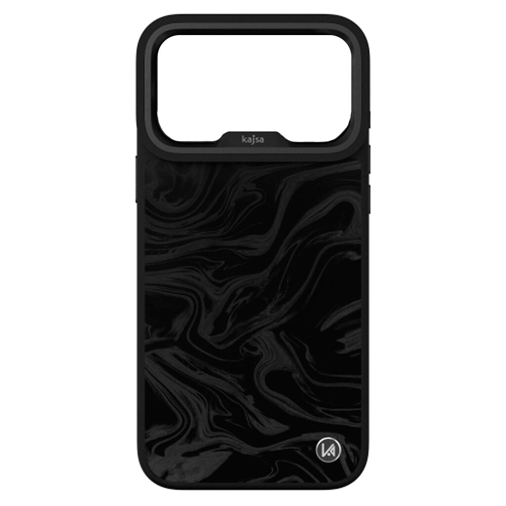 Чехол (накладка) Apple iPhone 18 Pro Max, Kajsa Glamorous Fluid Art, MagSafe, Carbon Black, Черный - № 1 Чехол (накладка) Apple iPhone 18 Pro Max, Kajsa Glamorous Fluid Art, MagSafe, Carbon Black, Черный - № 1
