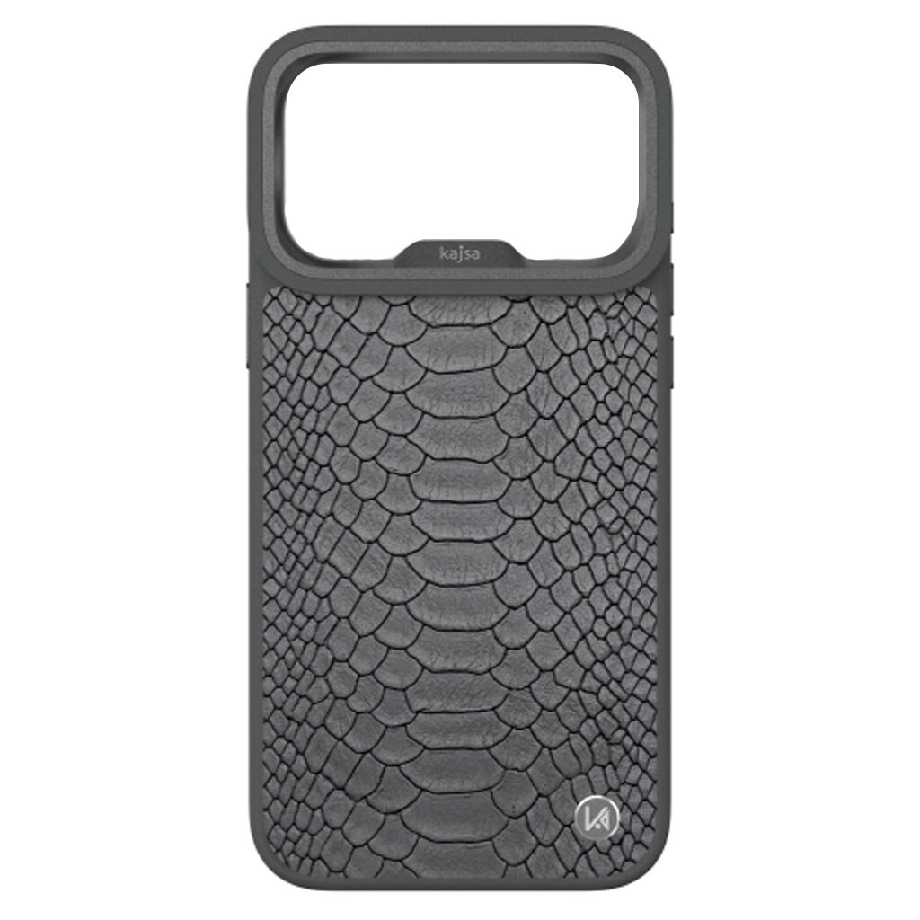Чехол (накладка) Apple iPhone 18 Pro, Kajsa Snake Pattern, MagSafe, Charcoal Grey, Серый - № 1 Чехол (накладка) Apple iPhone 18 Pro, Kajsa Snake Pattern, MagSafe, Charcoal Grey, Серый - № 1