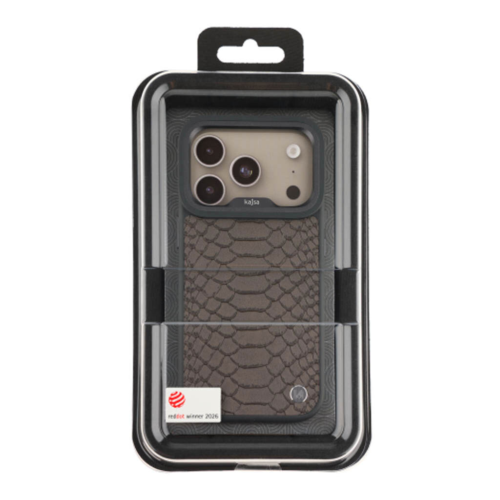 Чохол (накладка) Apple iPhone 18 Pro Max, Kajsa Snake Pattern, Charcoal Grey, MagSafe, Сірий - № 9 Чохол (накладка) Apple iPhone 18 Pro Max, Kajsa Snake Pattern, Charcoal Grey, MagSafe, Сірий - № 9