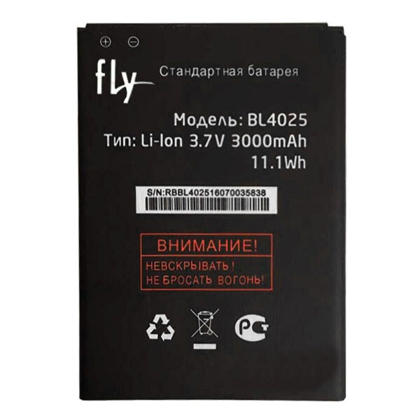 Аккумулятор Fly IQ4411 Quad Energie 2, Original, BL4025 - № 1 Аккумулятор Fly IQ4411 Quad Energie 2, Original, BL4025 - № 1