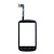 Тачскрін (сенсор) HTC A310e Explorer, чорний - № 2