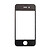 Скло Apple iPhone 4 / iPhone 4S, чорний - № 3