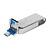 USB Flash T&G Metal 007 3 в 1, срібний, 16 Гб. - № 3