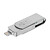 USB Flash T&G Metal 007 3 в 1, серебряный, 16 Гб. - № 4