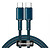 USB кабель Baseus CATGD-03 High Density Braided, Type-C, 1 м., синій - № 2