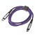 USB кабель Baseus CATSD-J05, Type-C, 1.0 м., фиолетовый - № 2