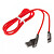 USB кабель Konfulon S69, Type-C, 1 м., червоний - № 2