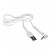 USB кабель XO NB100, Type-C, 1 м., білий - № 2
