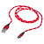 USB кабель XO NB29, microUSB, 1 м., червоний - № 2
