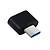 OTG адаптер RS060, Type-C, USB, Чорний