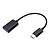 OTG кабель, USB, Type-C, Чорний
