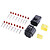 Комплект автомобильных 8pin разъемов Denso 1.8mm (174982-2 / 174984-2) c контактами и уплотнителями